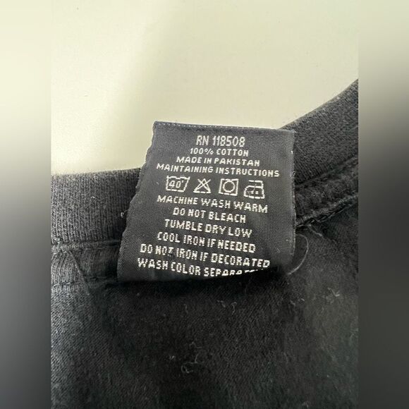 Vintage TEE TREE T-SHIRT BLACK GOTHIC STYLE SIZE L - Picture 4 of 10